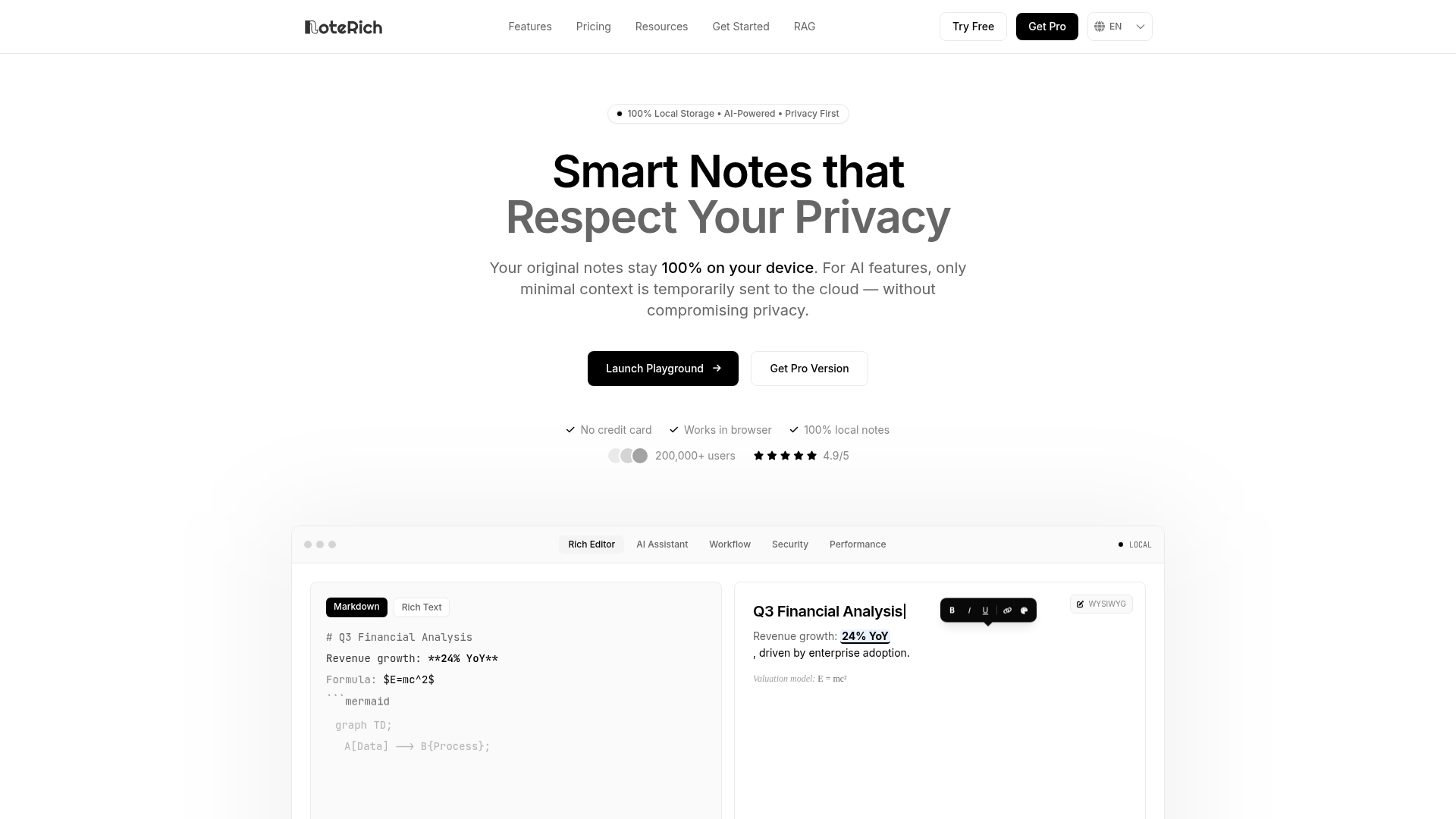 NoteRich - Product Image