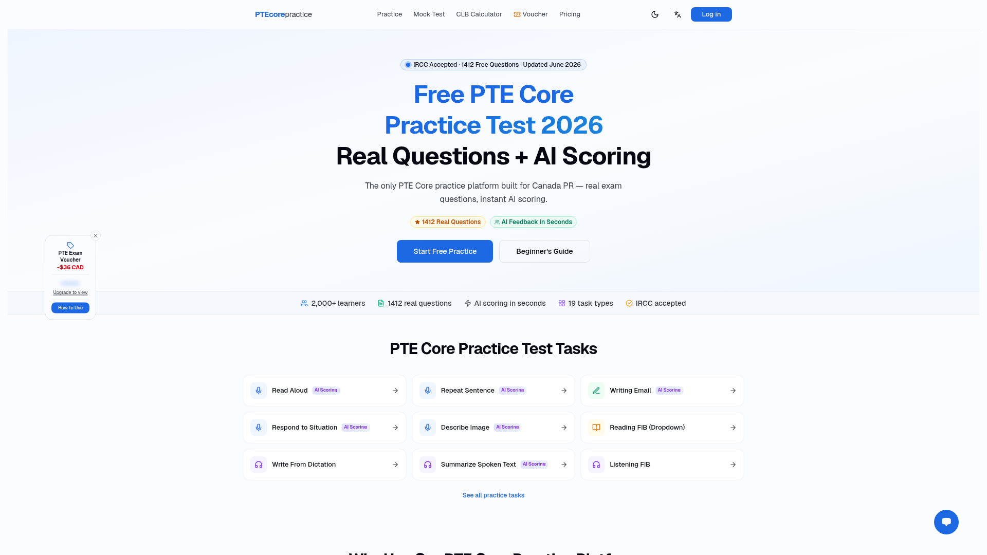PTEcorepractice - Product Image